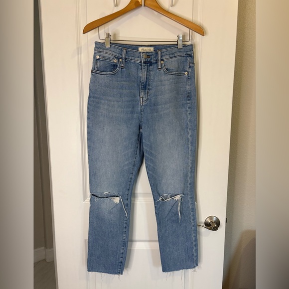 Madewell The High-Rise Slim Boy Jean in Elkhart Wash Size 26 - Picture 2 of 14